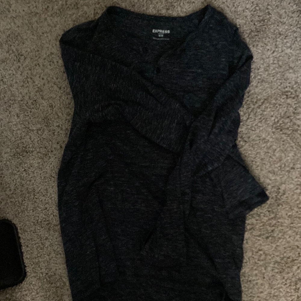 Men’s Charcoal Henley